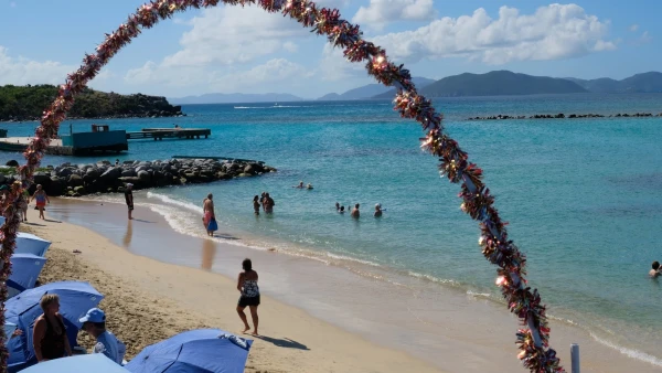 Остров Virgin Gorda. Корабельное барбекю на острове