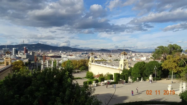 Museu Nacional d’Art de Catalunya. Виды со смотровой площадки...