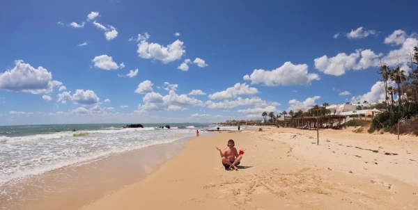 Тунис. Хаммамет. Hotel Bel Azur Thalasso &amp; Bungalows 4*. Пляж отеля.