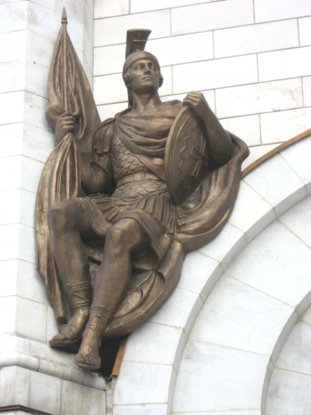 Воин Георгий. Скульптор Н.А. Рамазанов. 1847-49 г.