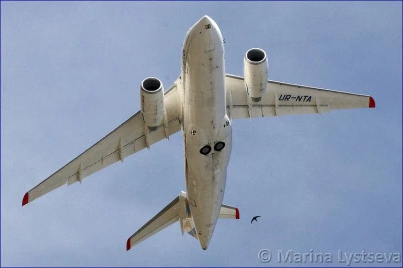 Ан-148 украница прозвали ЛАСТОЧКОЙ. Вон она, рядом, видите?