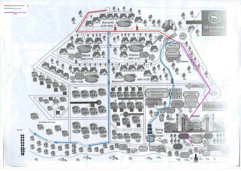 карта отеля