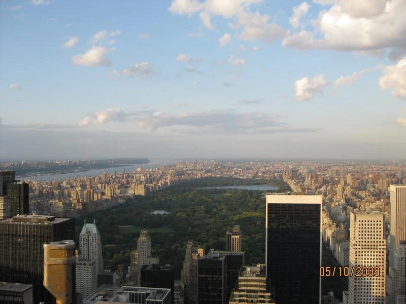 Top of the Rock вид на центральный парк