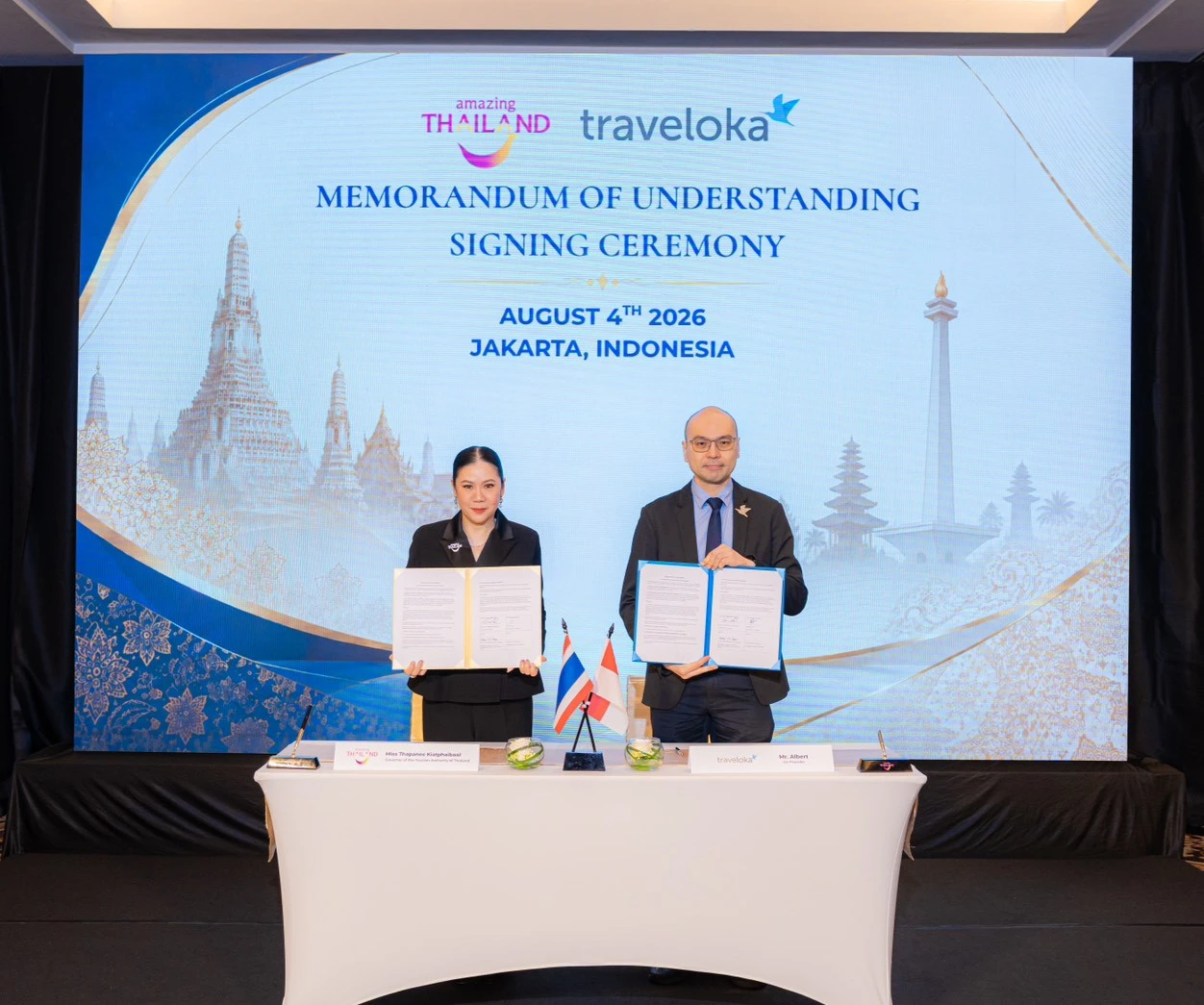 TAT подписывает стратегические партнерства с авиакомпанией TransNusa и платформой Traveloka