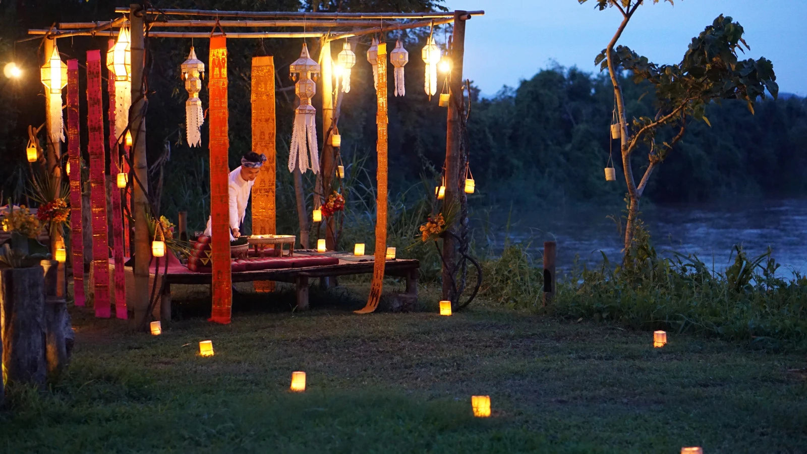 Праздничные традиции в окружении дикой природы Северного Таиланда: Four Seasons Tented Camp Golden Triangle