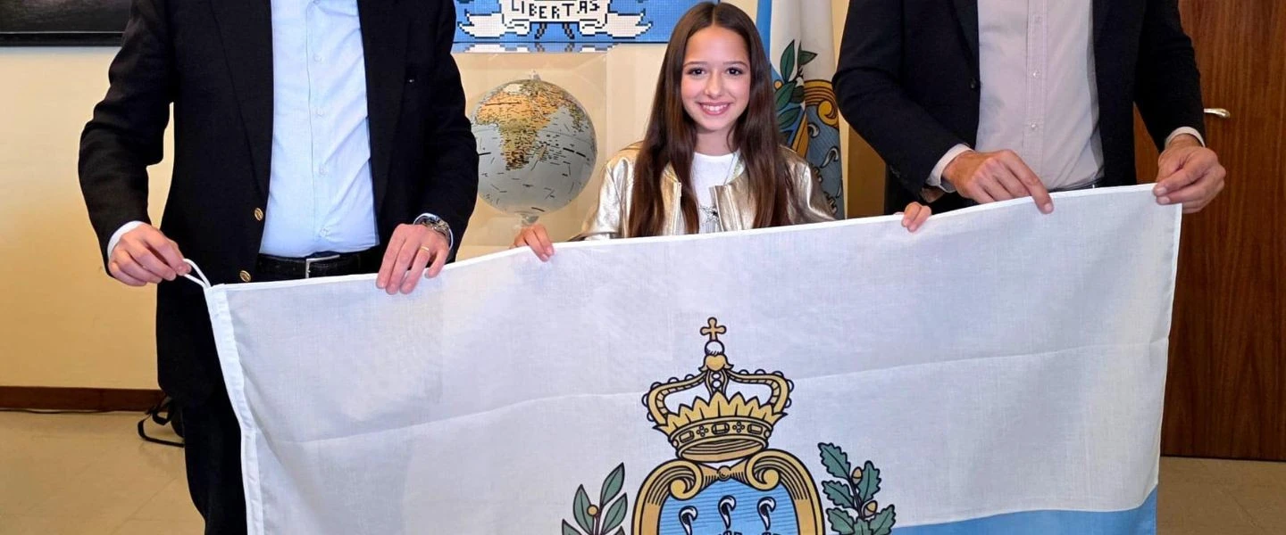 Флаг Сан-Марино вручён Виоламари: она представит страну на Junior Eurovision 2026