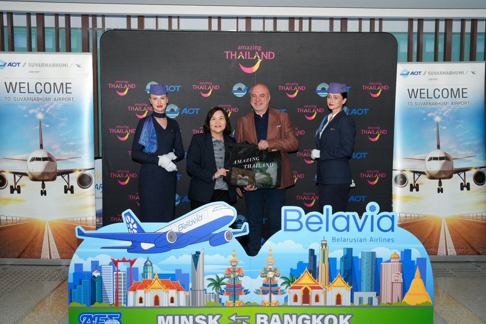 ТАТ приветствует первый рейс Belavia Минск–Бангкок в преддверии запуска маршрута на Пхукет