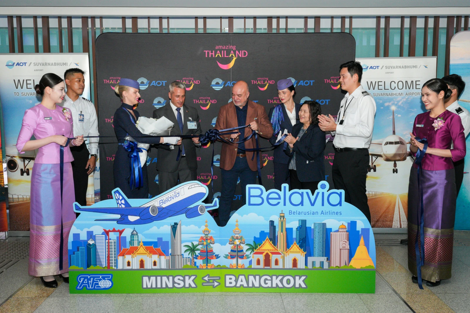 ТАТ приветствует первый рейс Belavia Минск–Бангкок в преддверии запуска маршрута на Пхукет