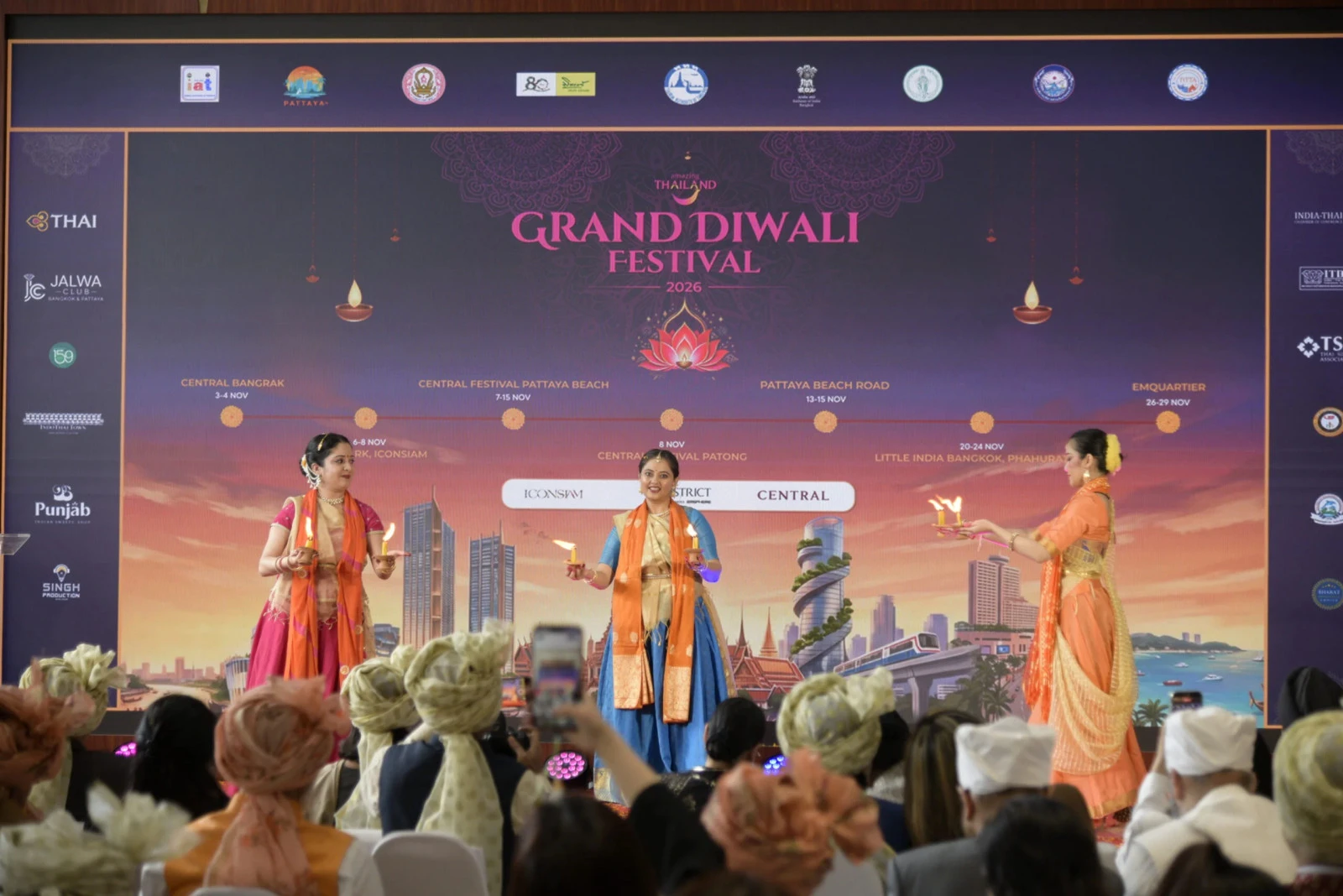 Фестиваль Amazing Thailand Grand Diwali 2026 пройдёт в трёх провинциях Таиланда в ноябре
