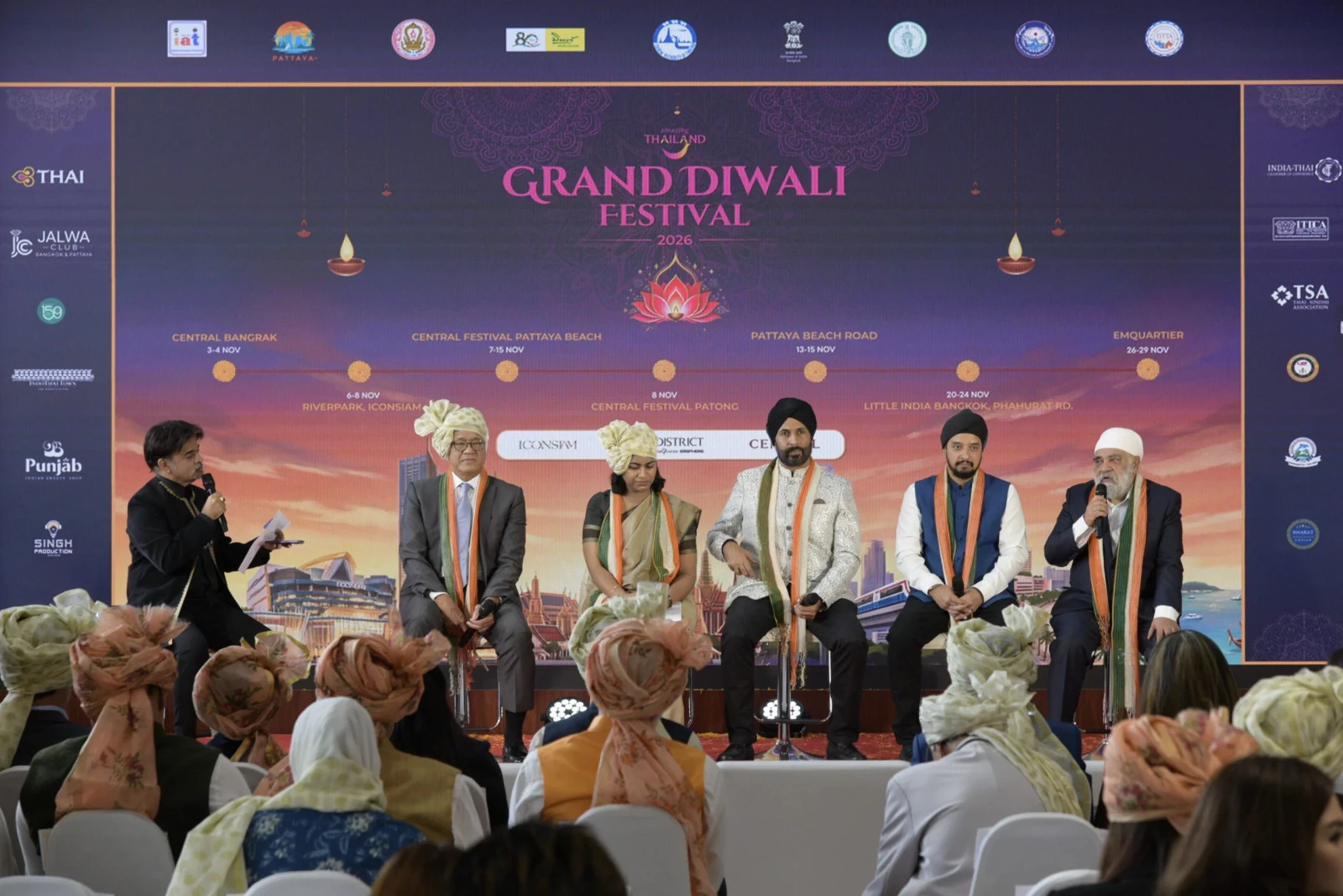 Фестиваль Amazing Thailand Grand Diwali 2026 пройдёт в трёх провинциях Таиланда в ноябре