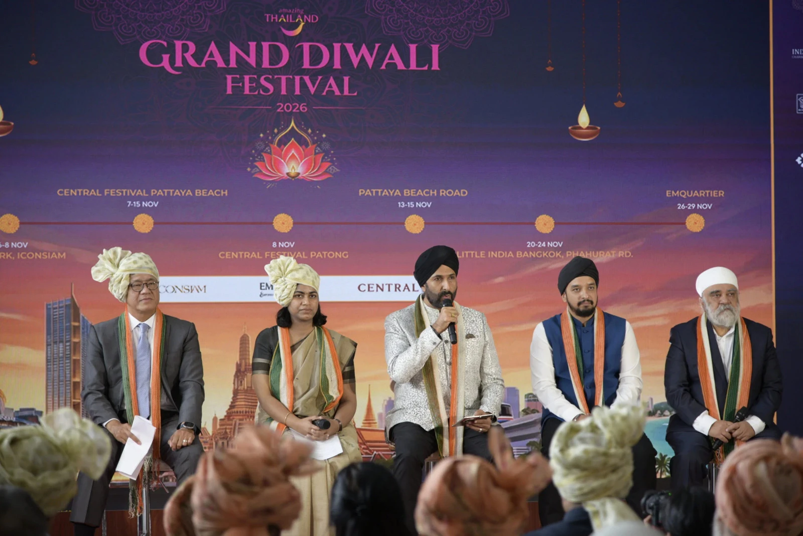 Фестиваль Amazing Thailand Grand Diwali 2026 пройдёт в трёх провинциях Таиланда в ноябре