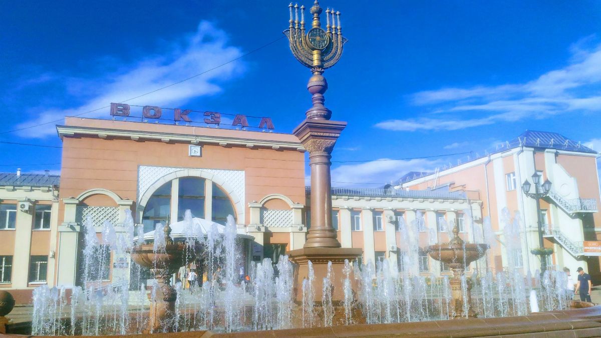 Фонтан Менора на Привокзальной площади