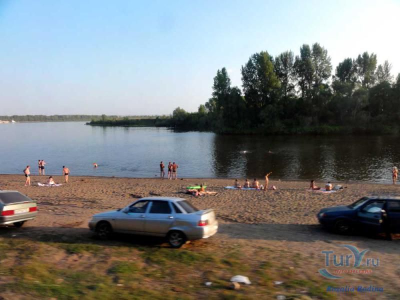Пляж у пристани в Елабуге